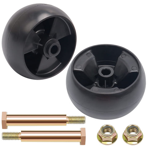 KOOTANS deck wheels 2-pack for easy mower deck height adjustment and smooth rolling.