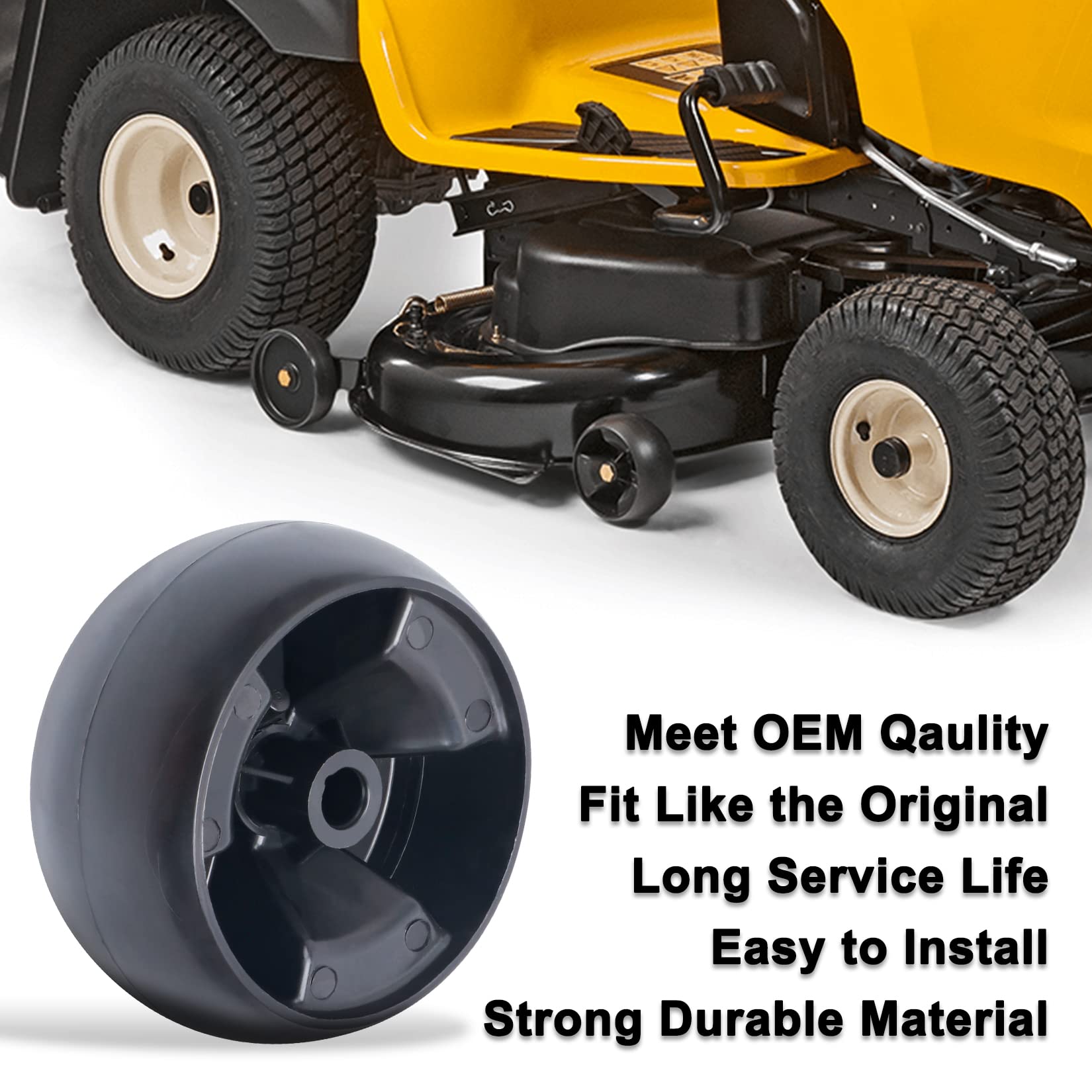 KOOTANS deck wheels compatibility list covers Cub Cadet, MTD, Toro, Craftsman.
