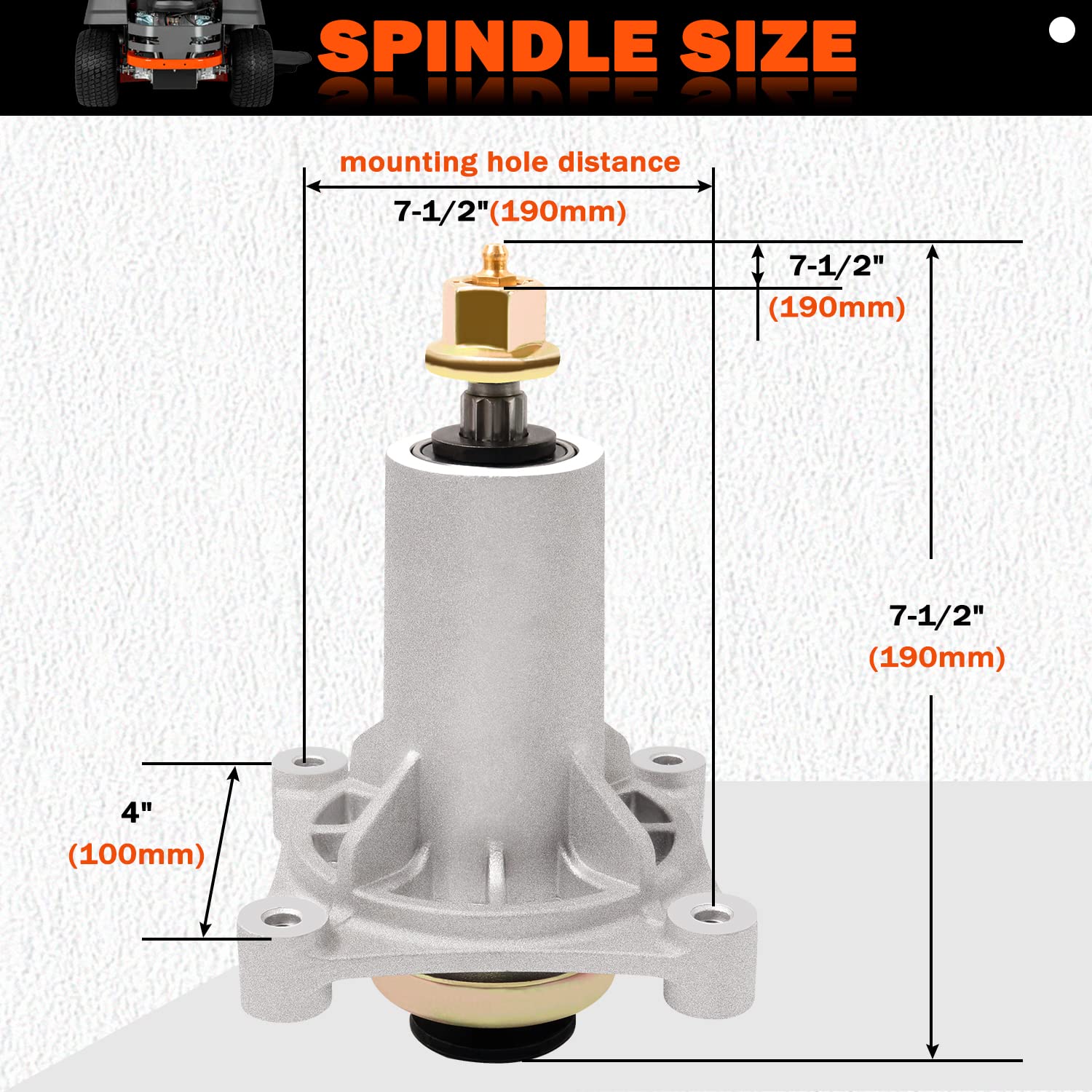 KOOTANS spindle assembly cnc threading close-up highlighting burr-free fit