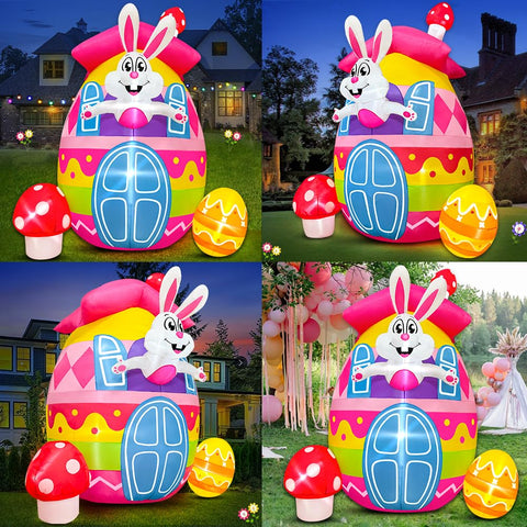 KOOY colorful Easter eggs decor brightening the lawn.
