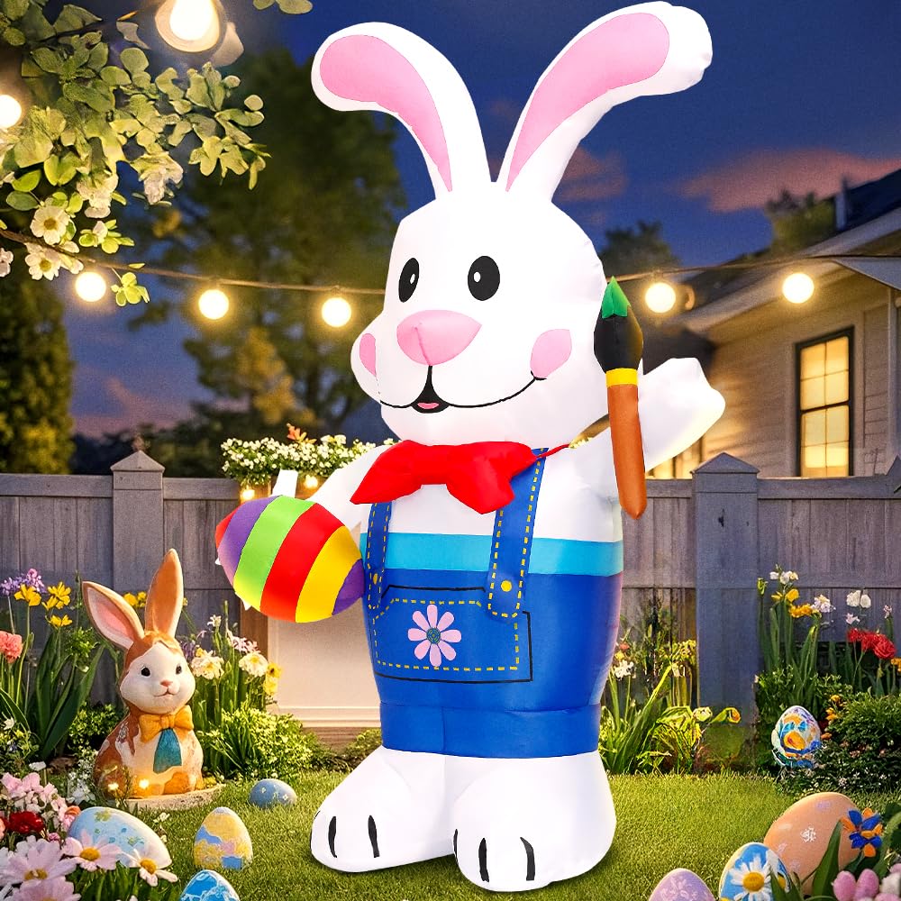 Kooy Easter Bunny LED night illumination enhances curb appeal