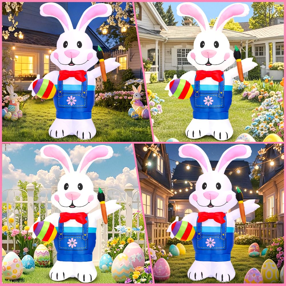 Kooy Easter Bunny paintbrush detail highlighting Easter eggs design