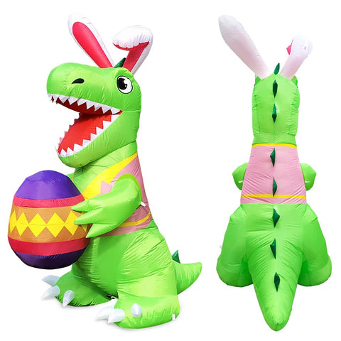 Kooy Easter dinosaur yard decoration ideal for parties and gardens.