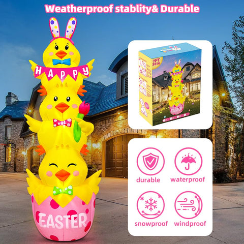 KOOY 7.1 ft tall inflatable for yard display.