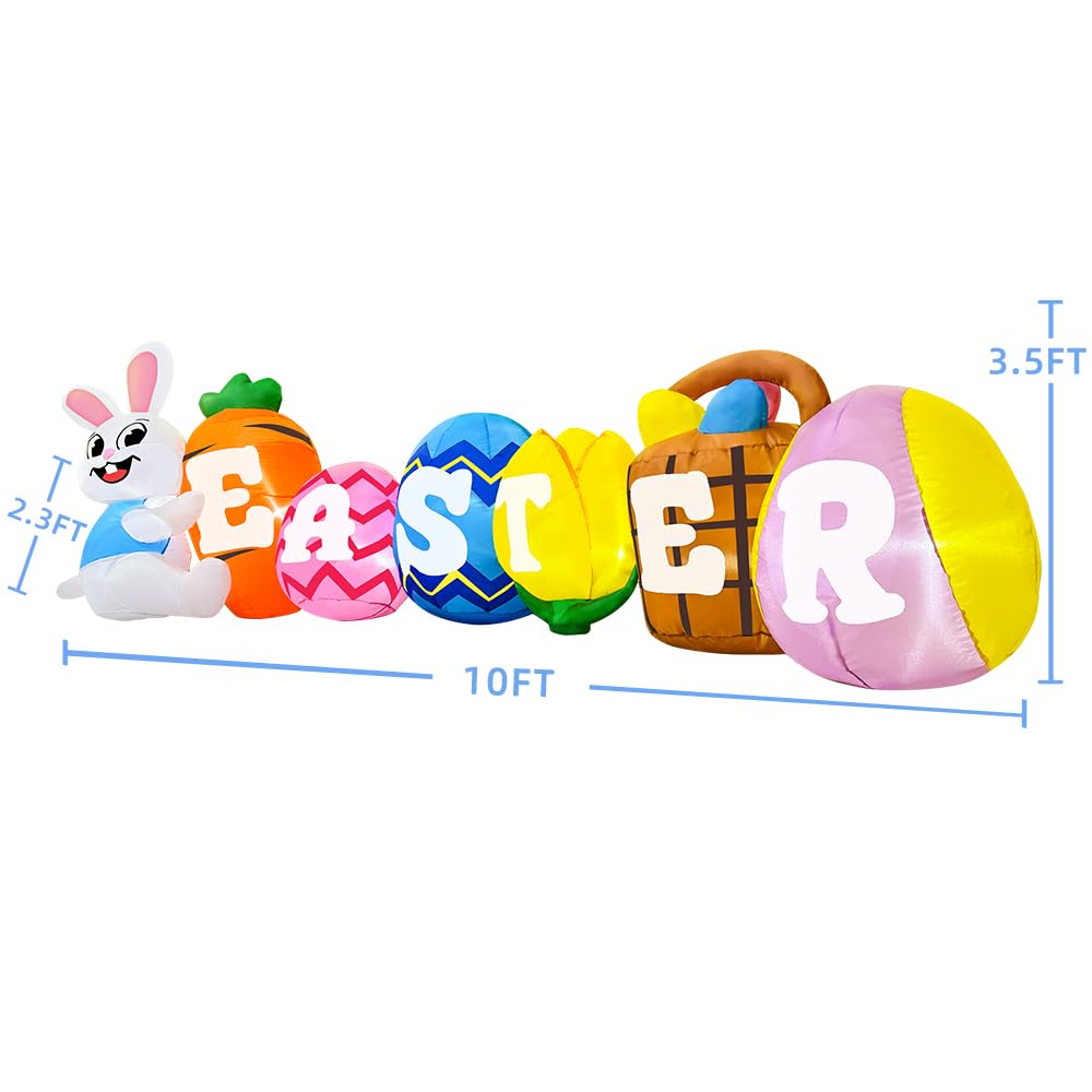 KOOY weatherproof polyester inflatable for outdoor spring celebrations.
