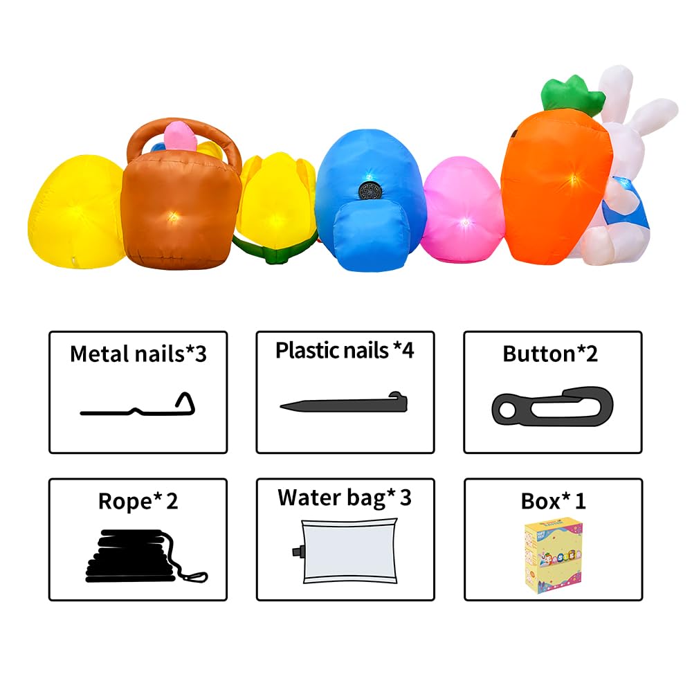 KOOY inflatable includes stake kit and water bag for quick setup.