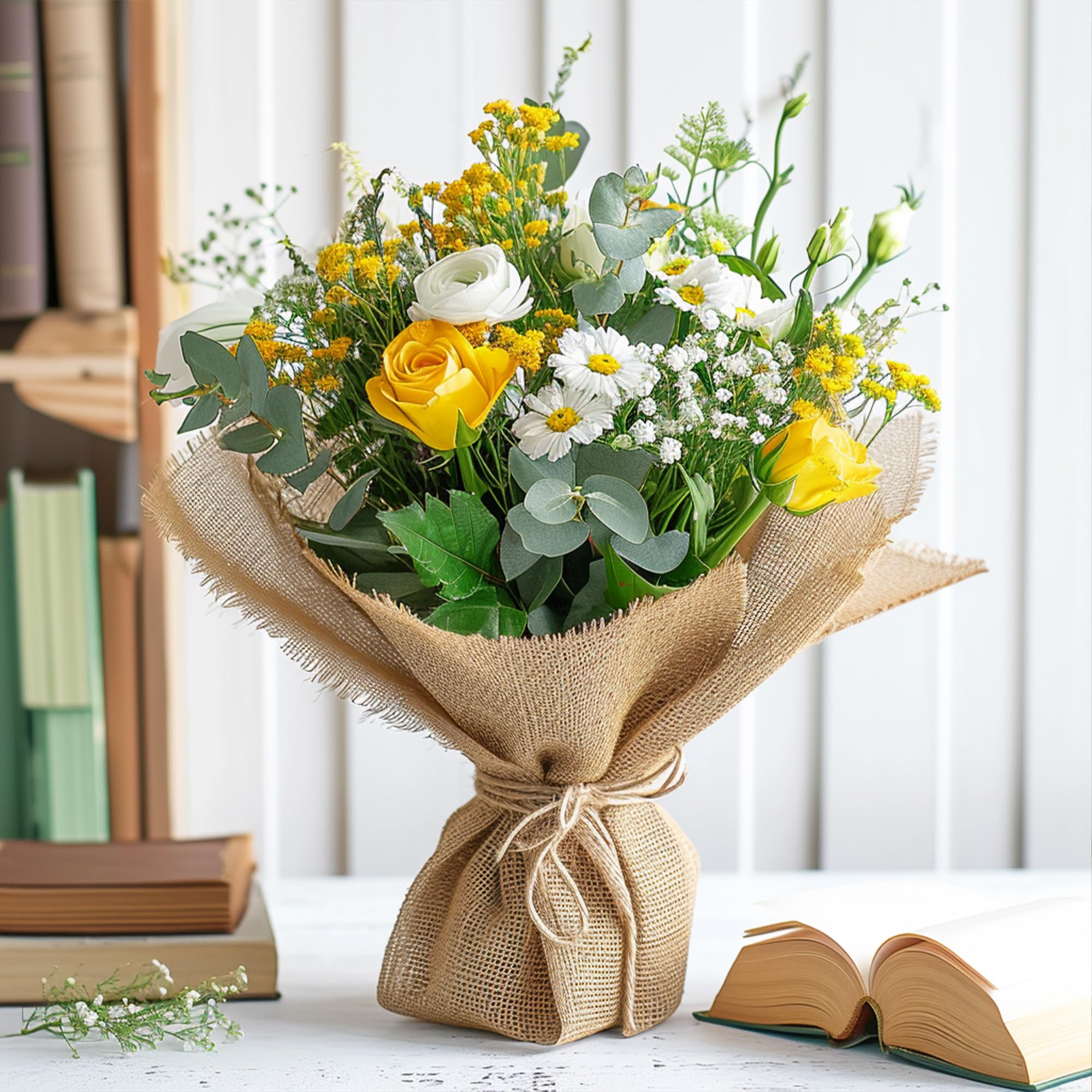 Koretech burlap roll packaging material eco-friendly packaging option.