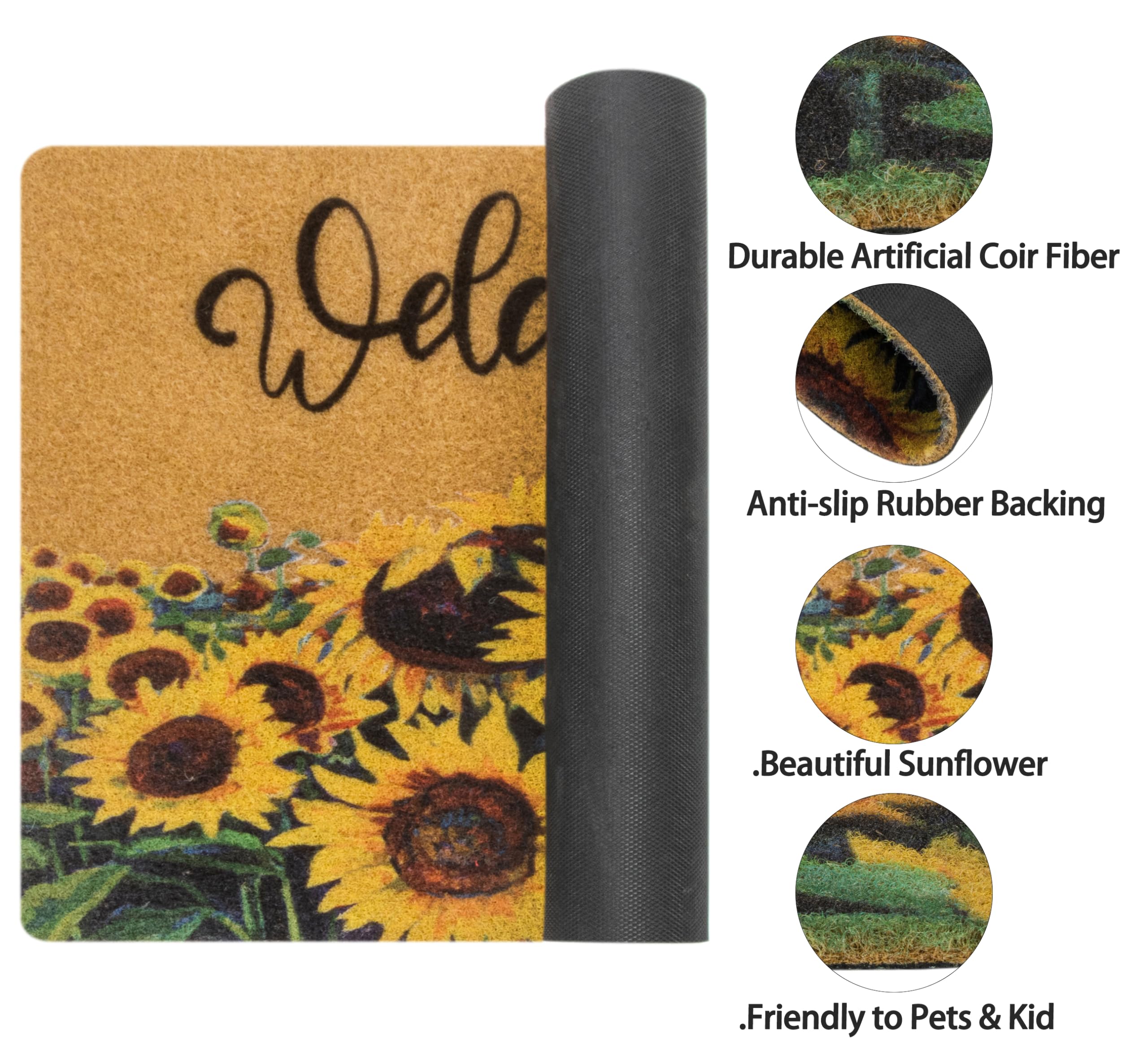 KorhLeoh artificial coir mat absorbs moisture while drying quickly