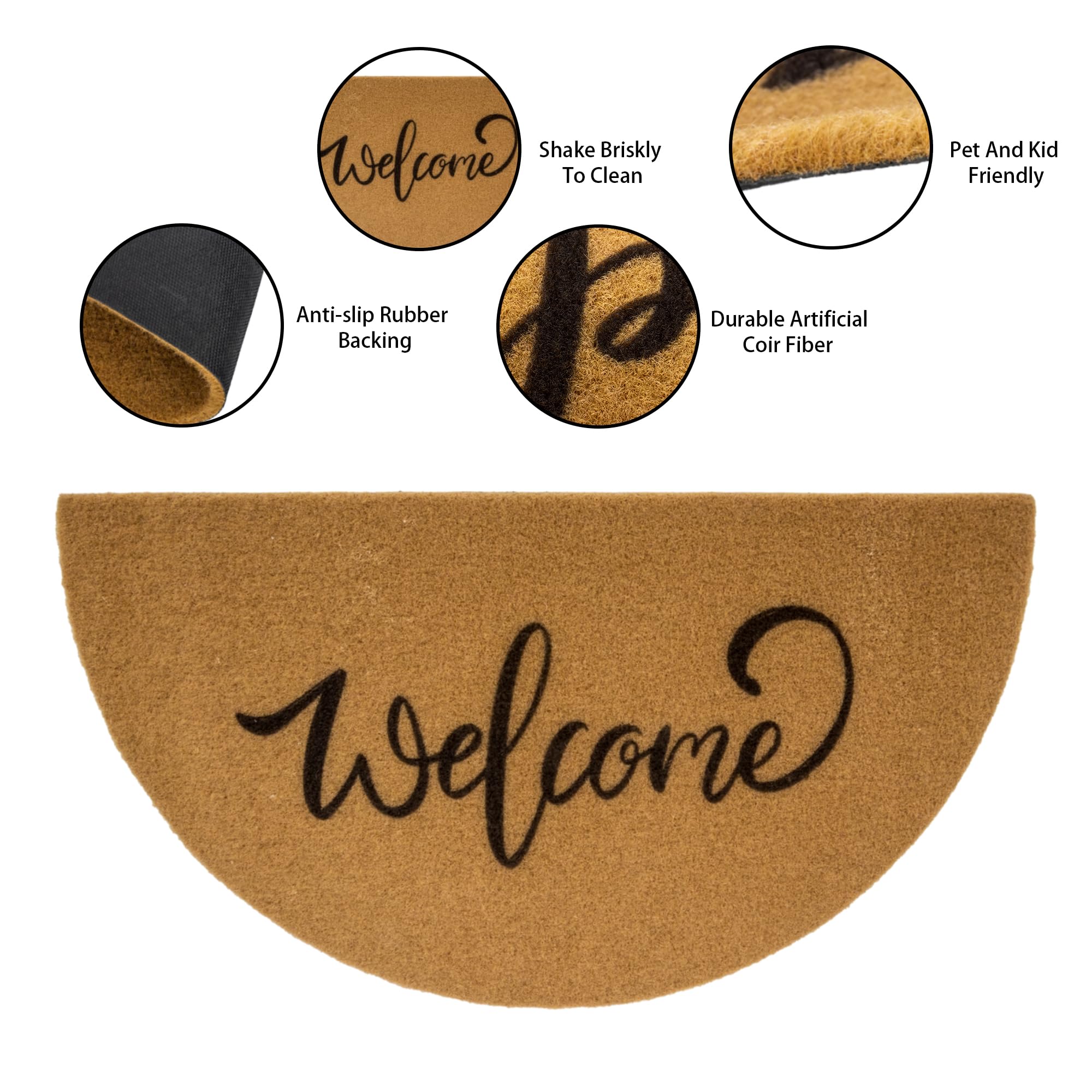 KorhLeoh easy-clean doormat designed for quick outdoor or indoor maintenance.