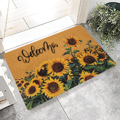 KorhLeoh indoor-outdoor welcome mat for versatile entryway use