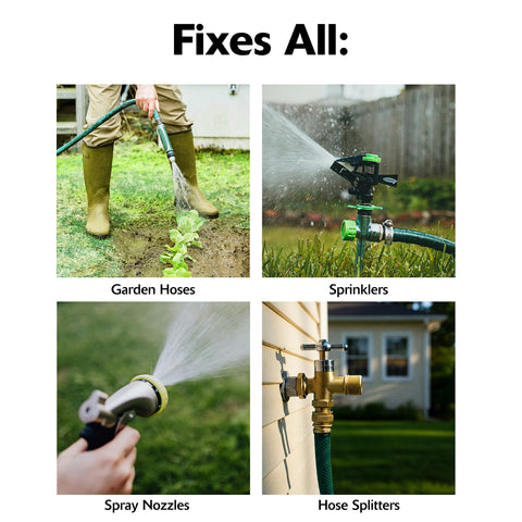 Korky Premium Garden Hose Washers showing universal compatibility with hoses and attachments
