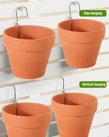 KOROI wall-mounted plant hanger clip for pots provides easy, mark-free hanging.