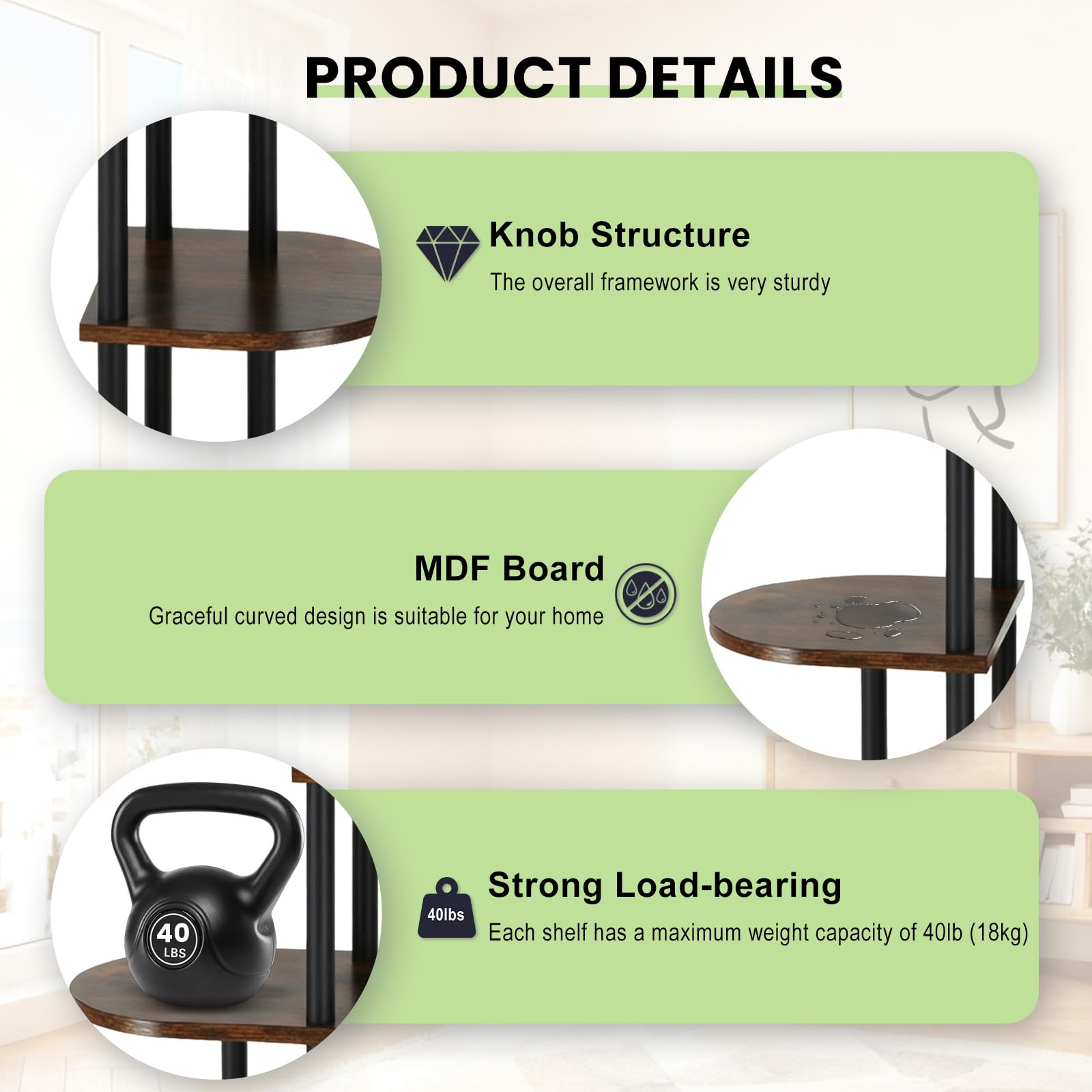 Korrie Home tool free assembly plant stand setup