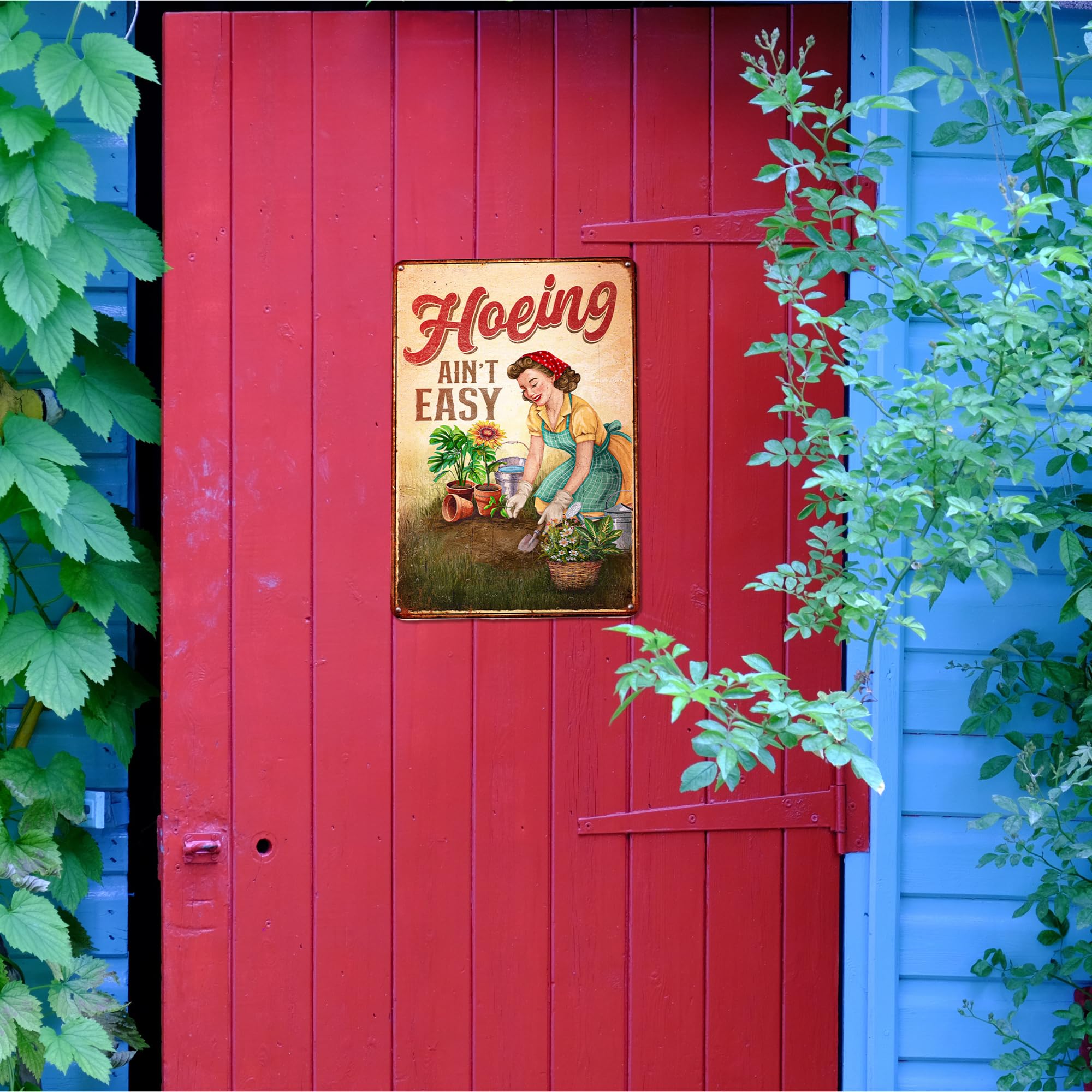 KORUBIA premium aluminum garden sign keeps colors bright