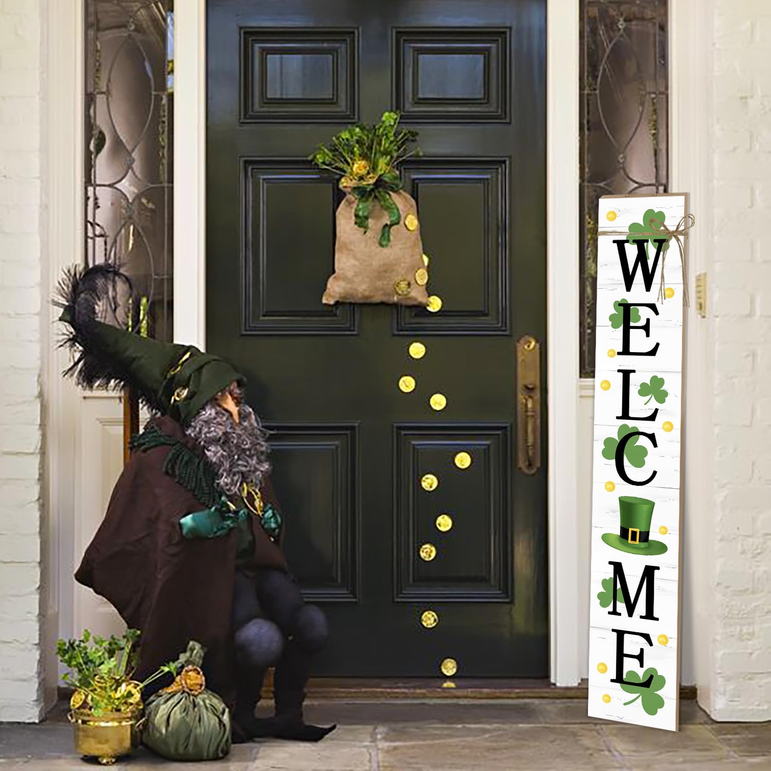 KORVITA entryway decor enhances curb appeal and seasonal welcome.
