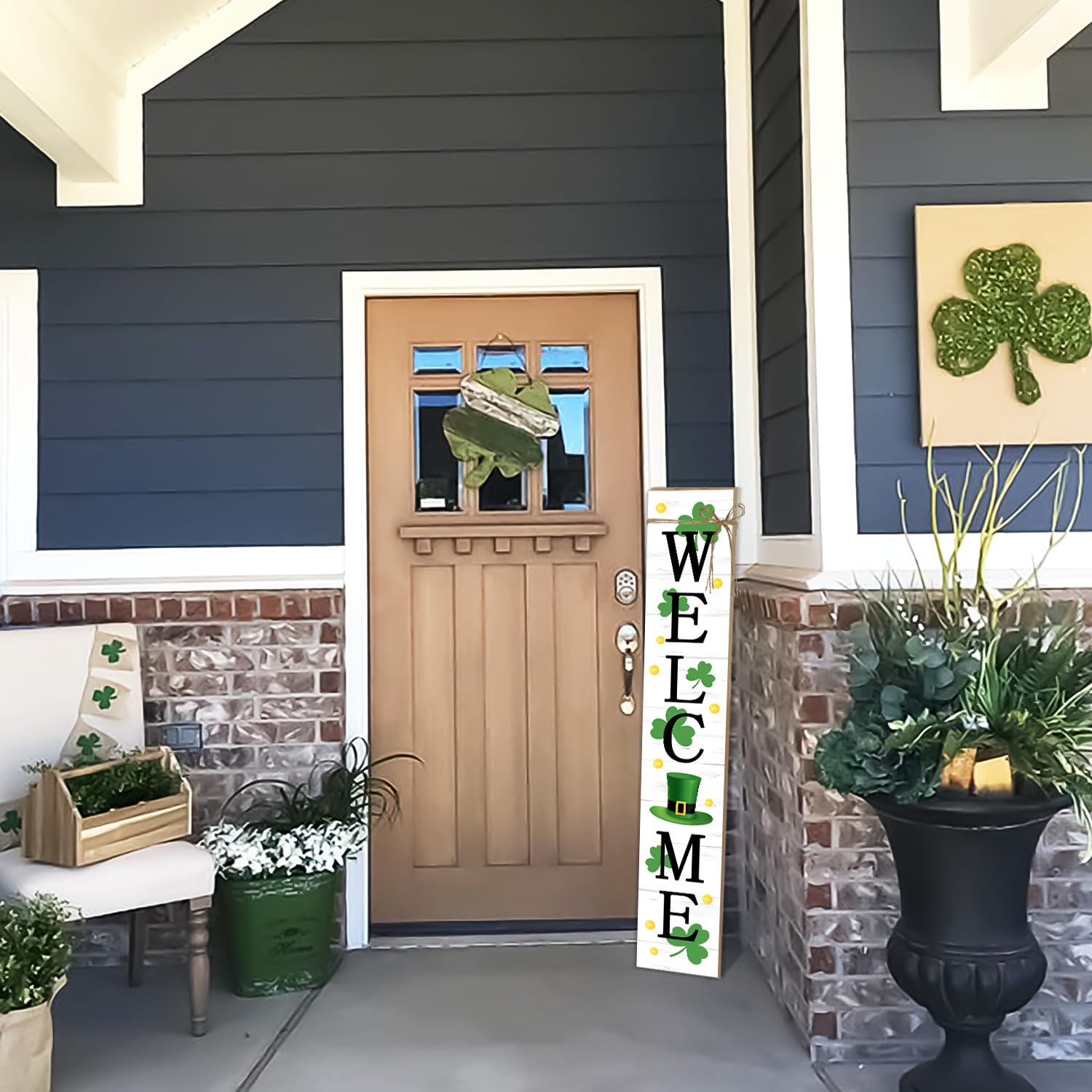 KORVITA sturdy wooden sign suitable for covered outdoor spaces.