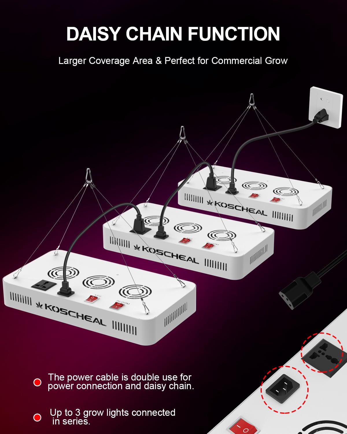 Koscheal KS2000 daisy-chain setup enables expanded coverage
