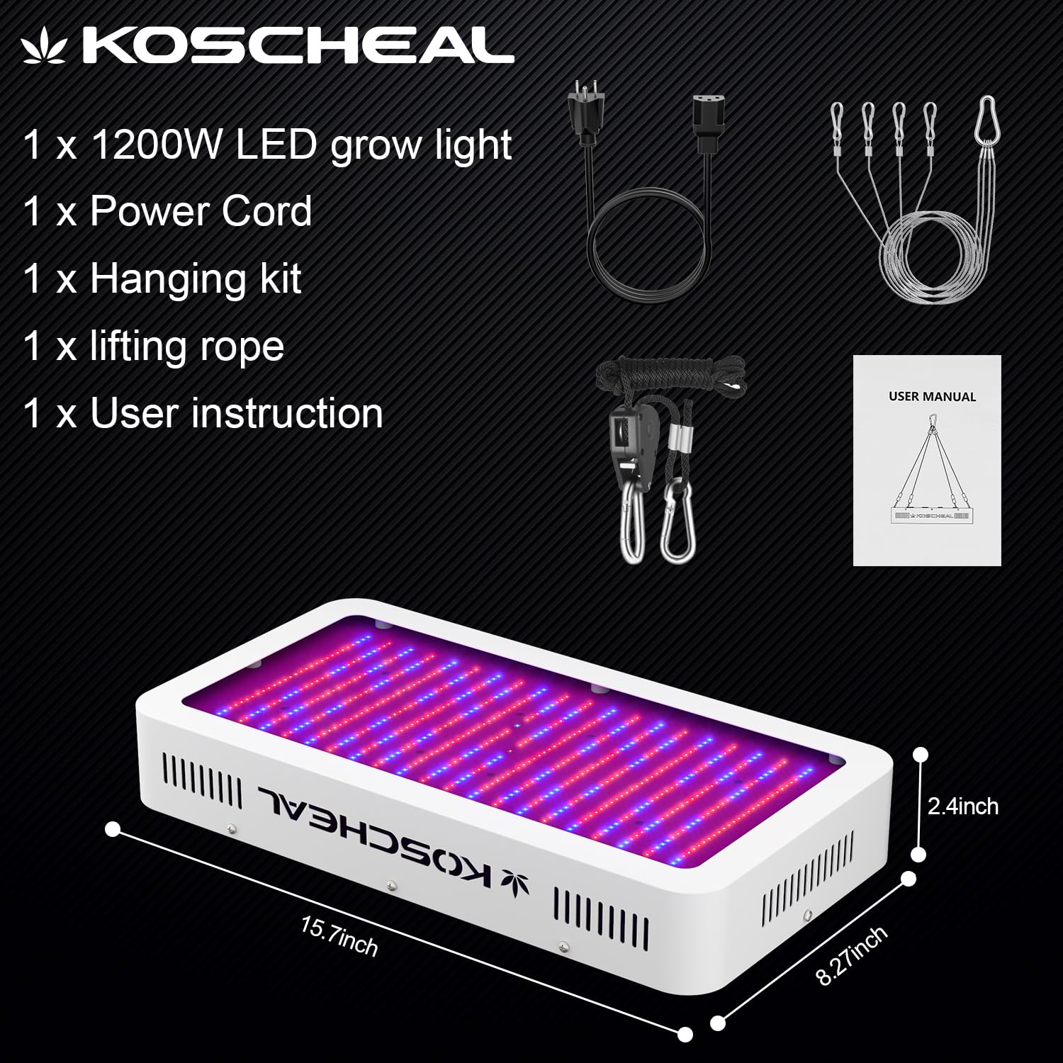 Koscheal KS2000 quiet cooling fans for steady operation