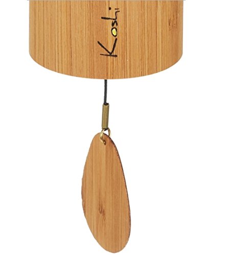 Koshi Chime Ignis Fire Element bamboo tube yields bright, airy chimes.