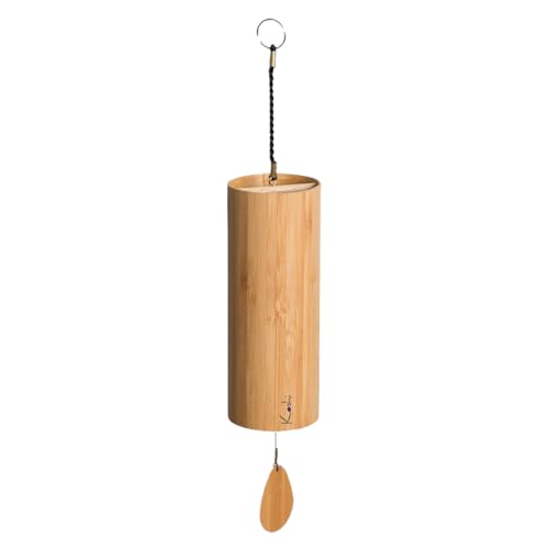 Koshi Chime Water Element Aqua handmade in France image highlighting artisanal bamboo craft.