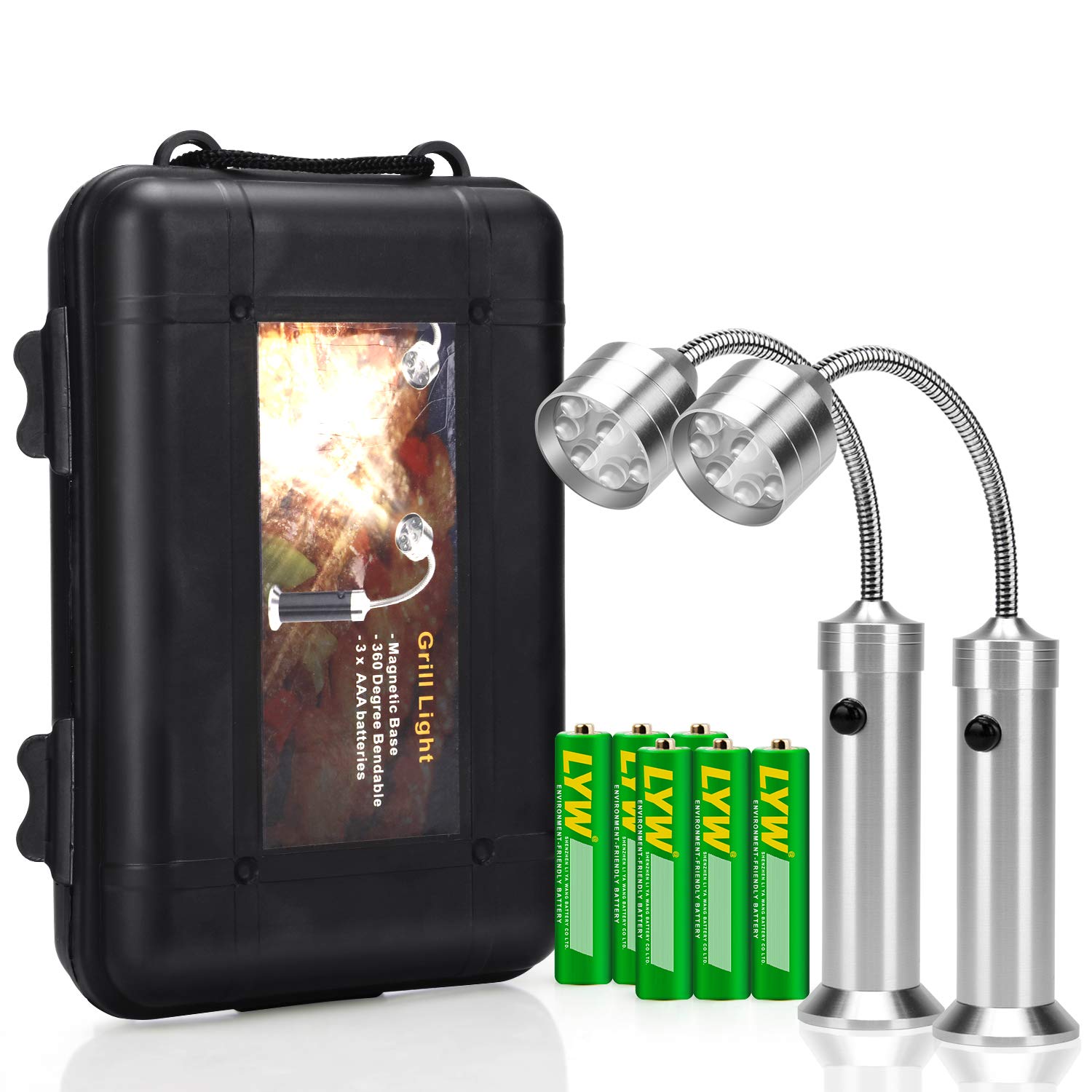 KOSIN Barbecue Light stands up to rain and snow while grilling.