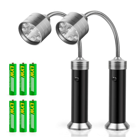KOSIN BBQ light with magnetic base illuminating grill area for night cooking.
