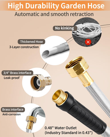 KOSOEUR 180-degree swivel bracket enables multi-directional watering