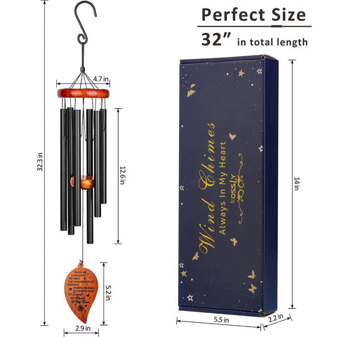 KOSSLY wind chimes for outdoors, garden, balcony, or patio ambiance