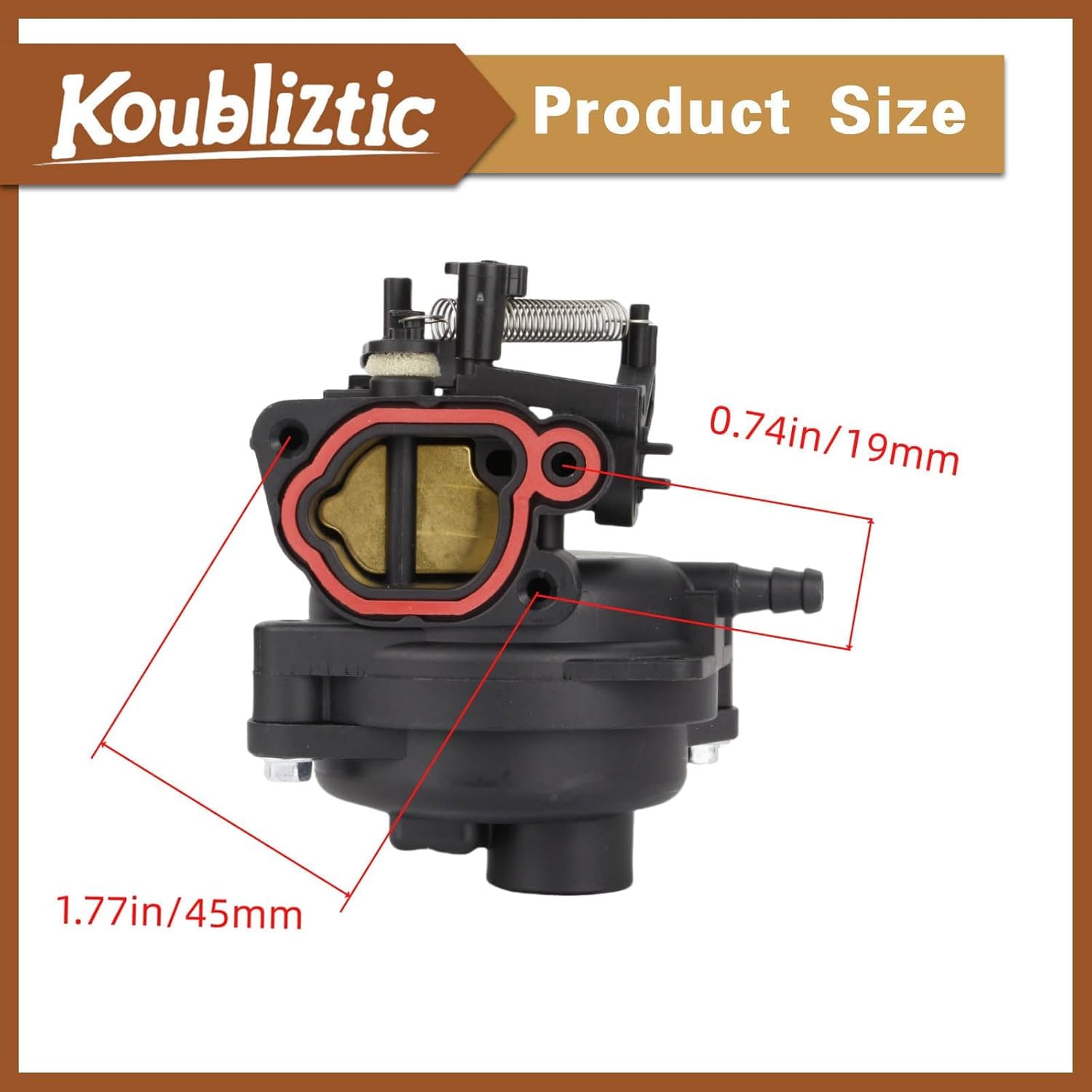 Koubliztic 593260 air filter provides clean air for smoother operation.