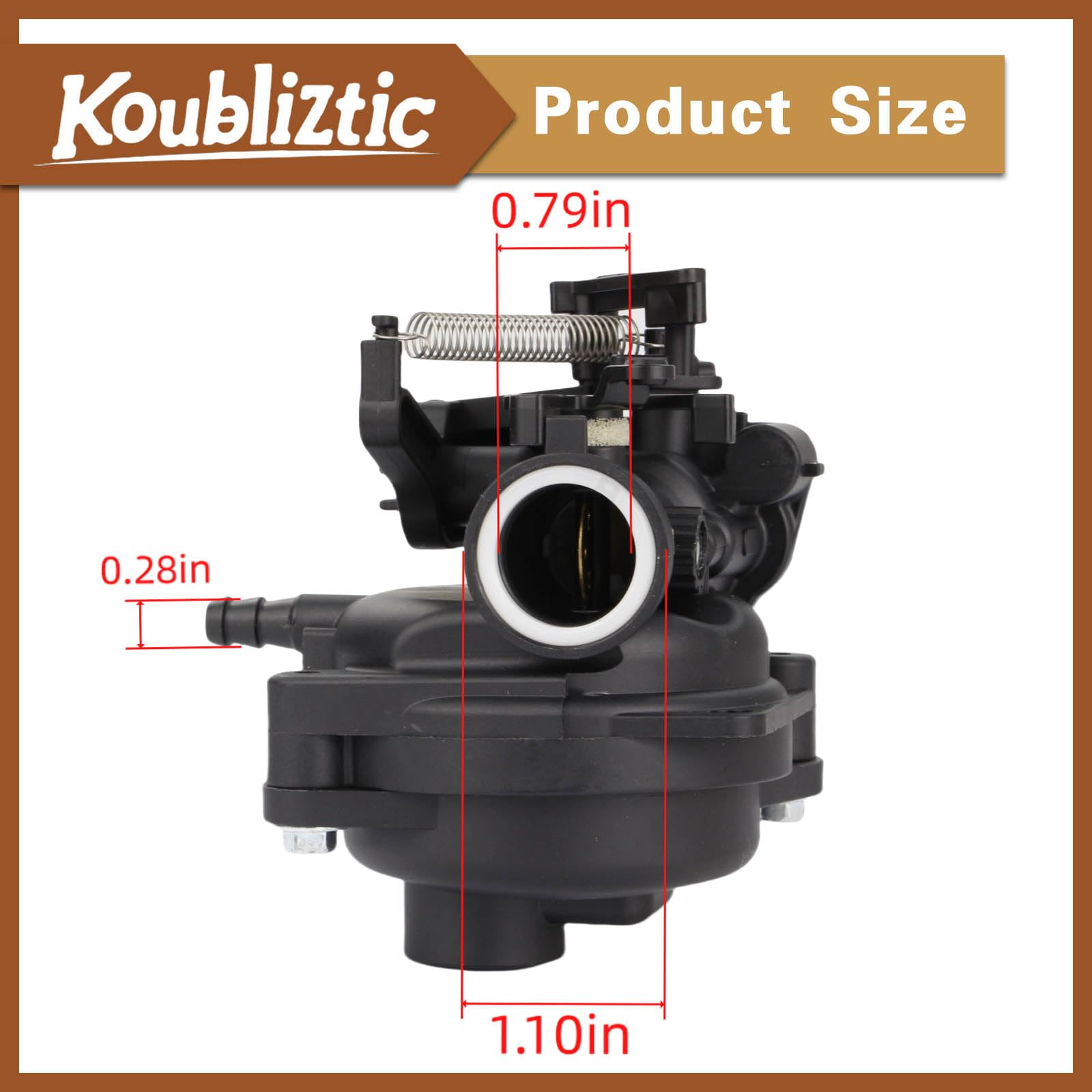 Koubliztic carburetor kit air filter 593260 for clean air intake.