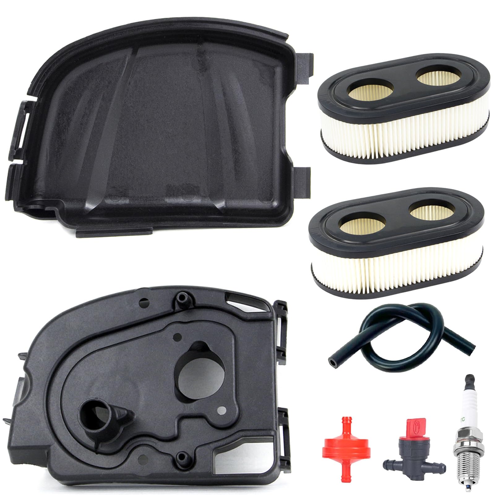Koubliztic M110 air filter cover base assembly kit for Craftsman mower improves maintenance.