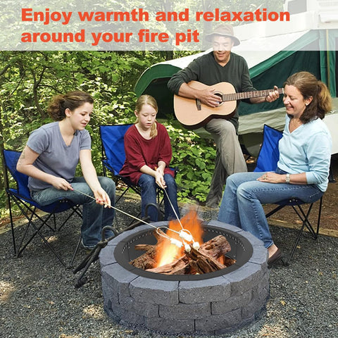 Koutemie DIY fire pit ring assembly for customizable outdoor pits.