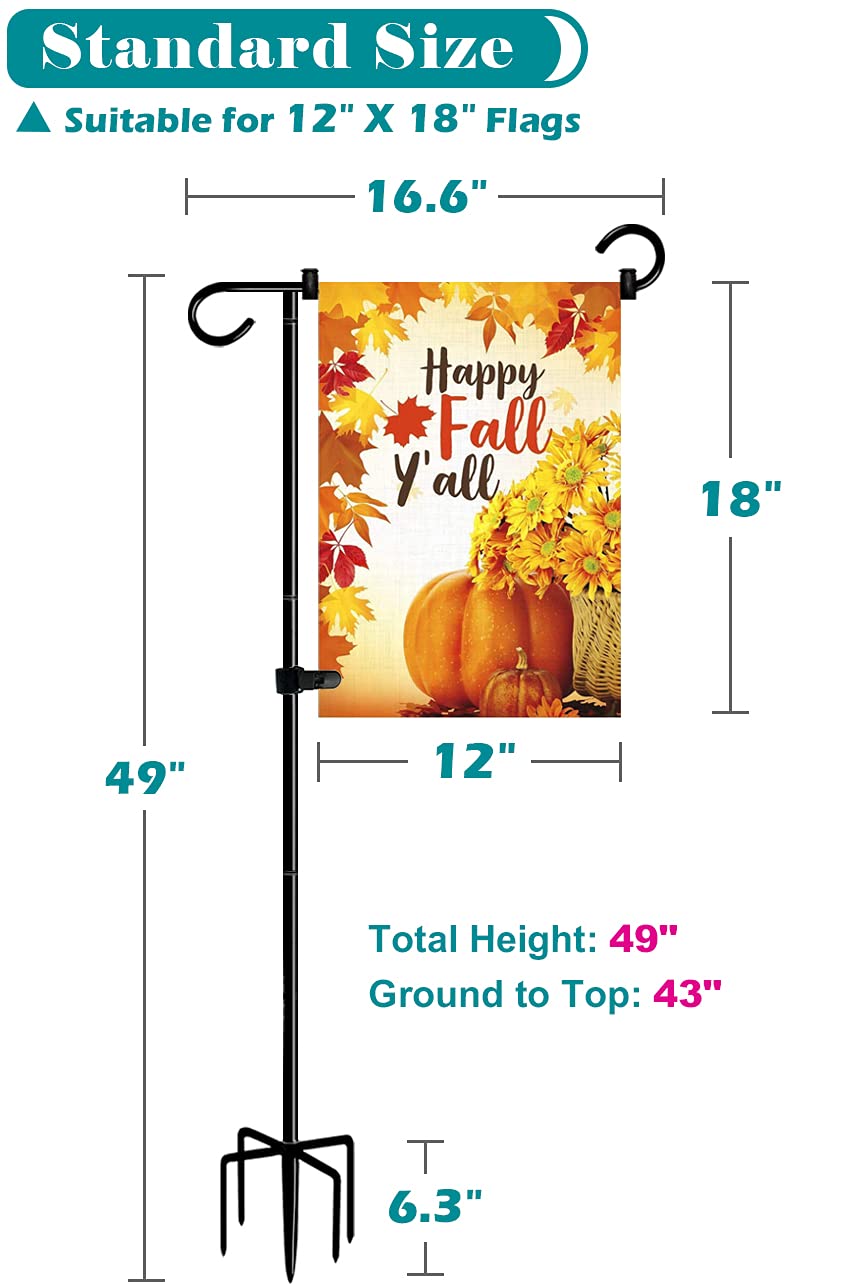Koutemie extension pipes enable height adjustment for versatile flag displays.