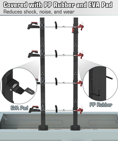 Koutemie L-shaped base design enhances stability during use and travel.