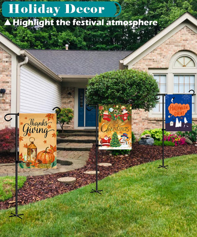 Koutemie outdoor flag decor suitable for holiday and seasonal yard displays.