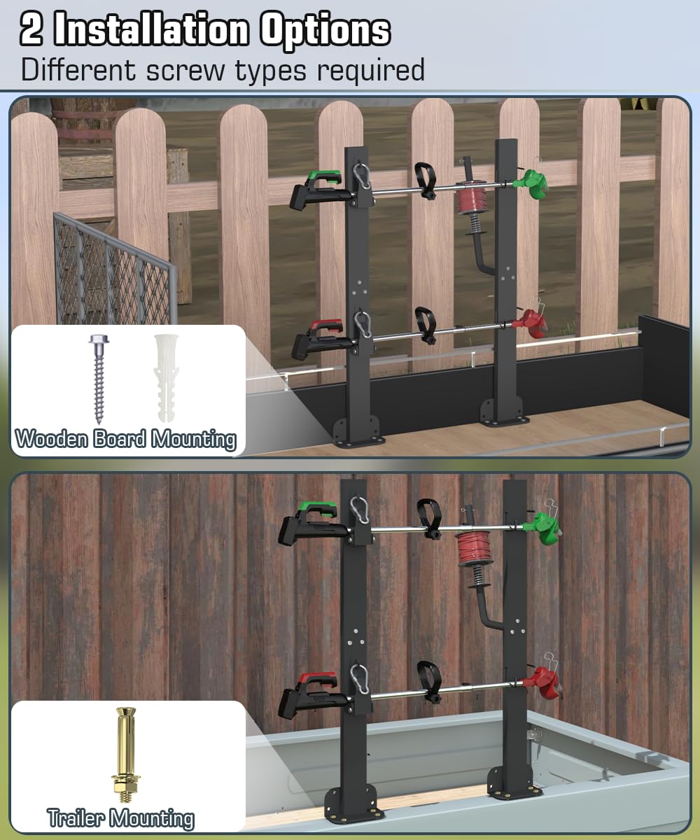 Koutemie Tool organizer for garden tools on trailer or board