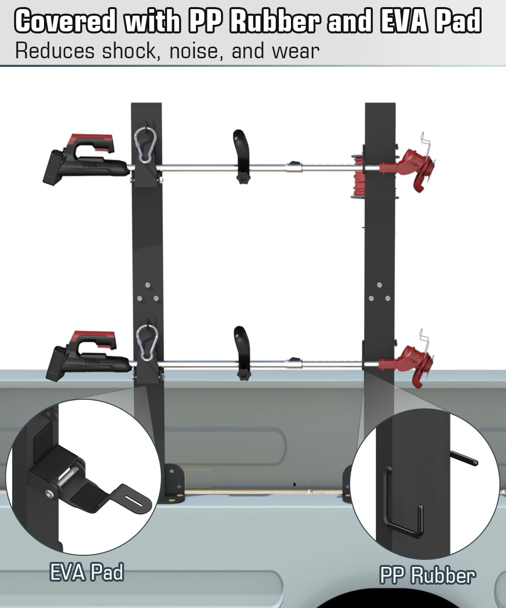 Koutemie Heavy-duty steel trailer rack withstands outdoor use