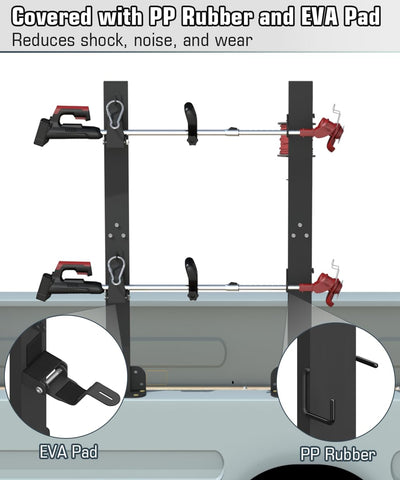 Koutemie Heavy-duty steel trailer rack withstands outdoor use