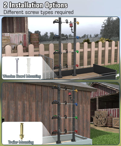 Koutemie versatile mounting supports trailer or wooden board installations.