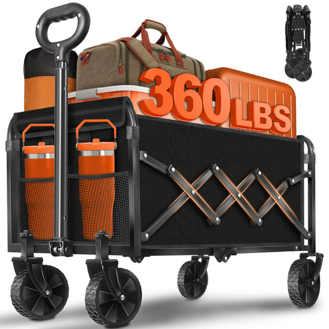 Kovryx foldable wagon folded state ideal for compact trunk storage