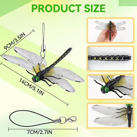 kowgical 3d dragonfly decor adds lifelike charm to outdoor spaces