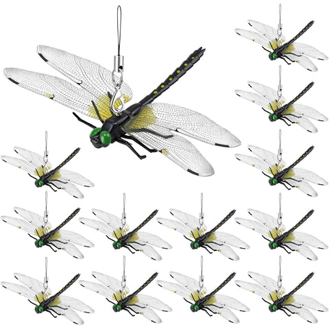 kowgical dragonfly clip set for durable garden decor and hat use