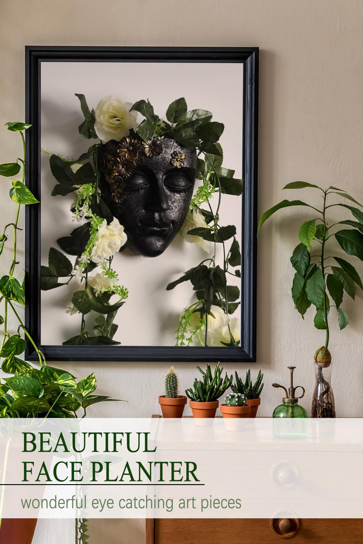 KOXHERO easy-mount face planter enables simple hanging and rearrangement
