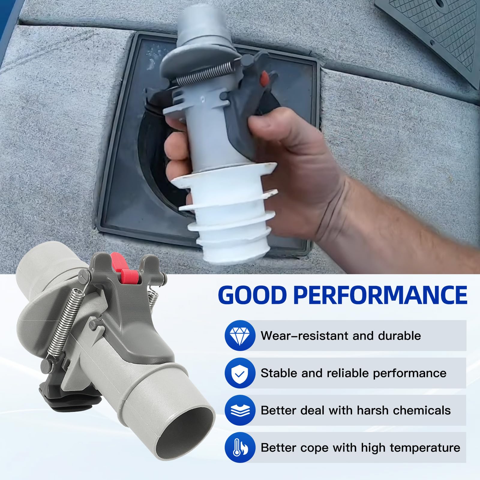 Kozlira FlowKeeper valve durability in harsh pool chemicals.