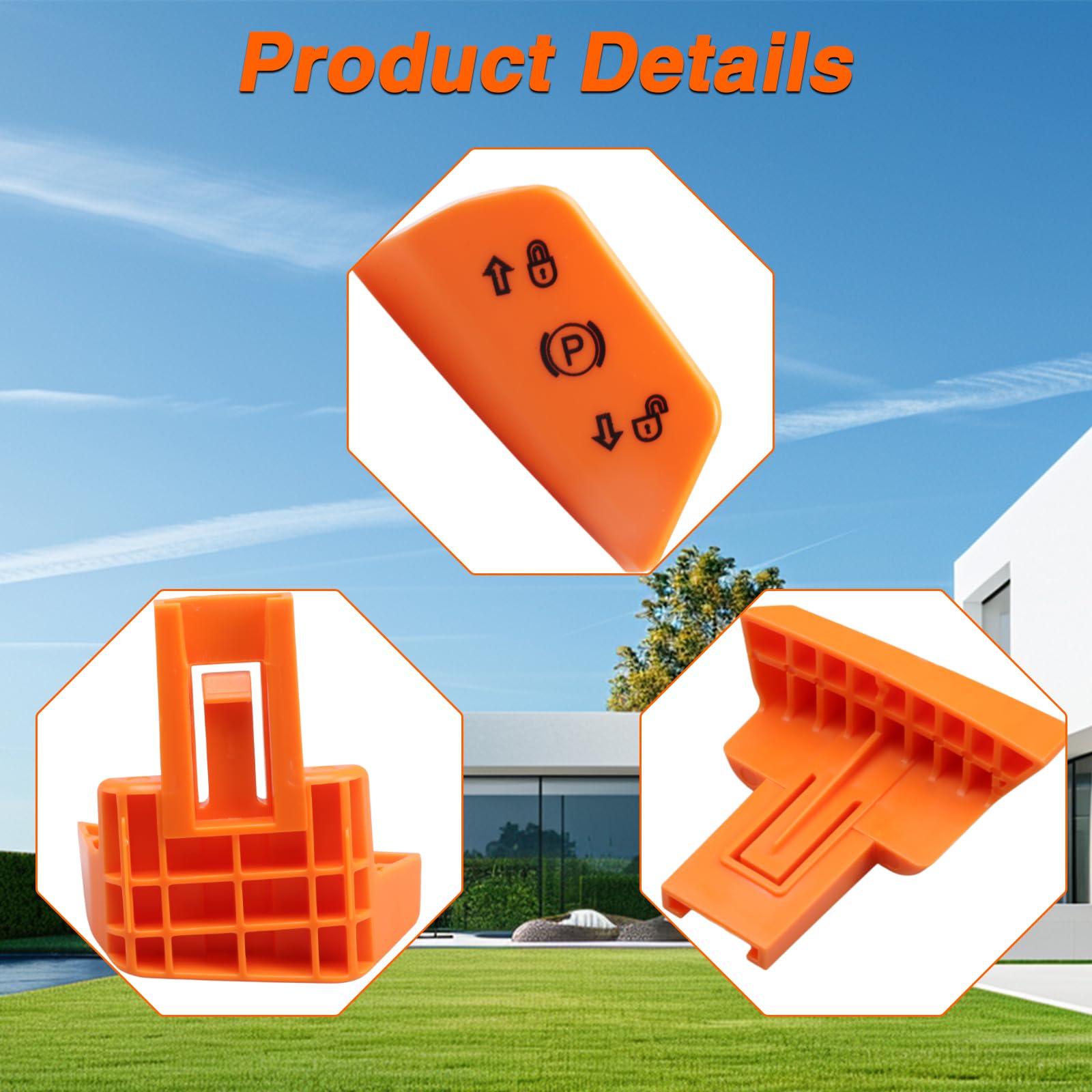 KPALAG durable ABS construction for park brake knob ensures long-lasting performance
