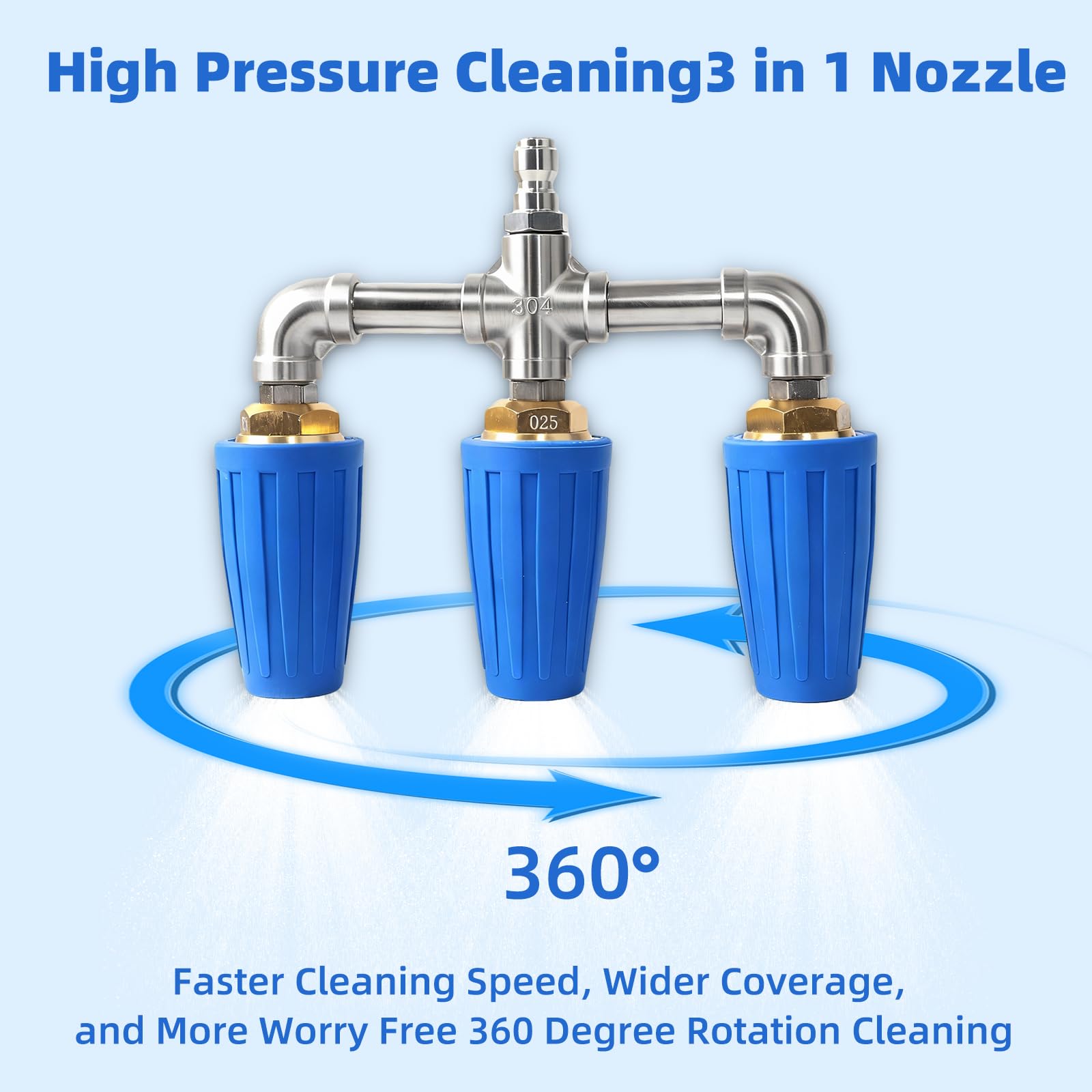 KPAPD ceramic-core triple turbo nozzle for durable wear resistance.