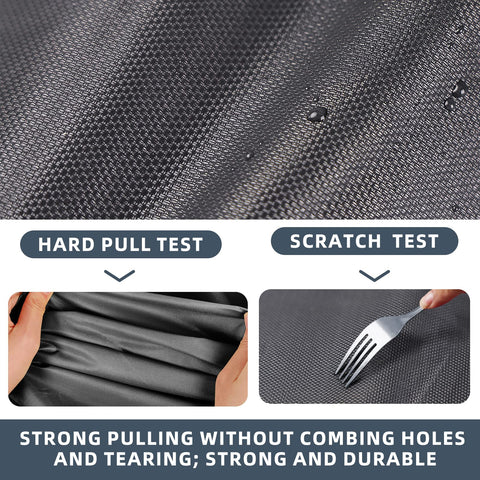 KPT tear-resistant waterproof cover provides robust protection for outdoor grilling.