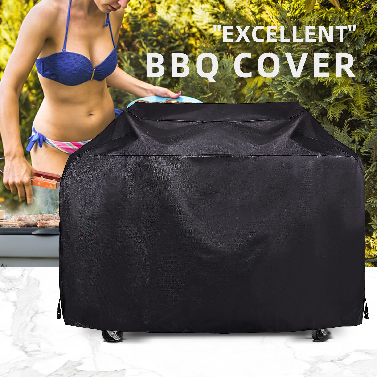 KPT grill cover uses UV-resistant material for extended outdoor use.