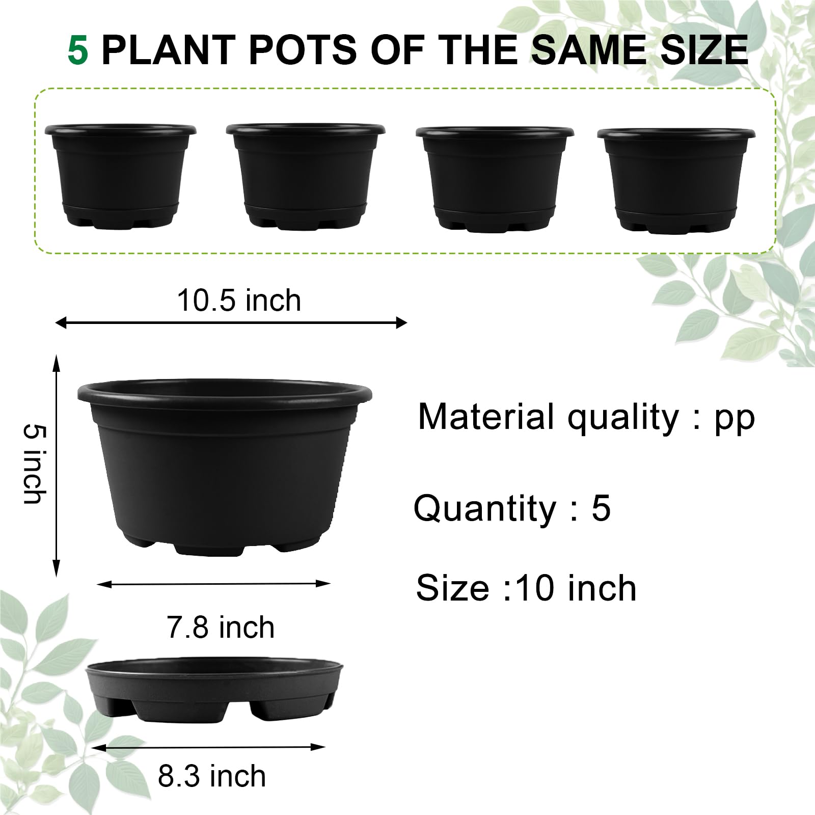 KPUVX modern color planters in red brown and black for stylish decor