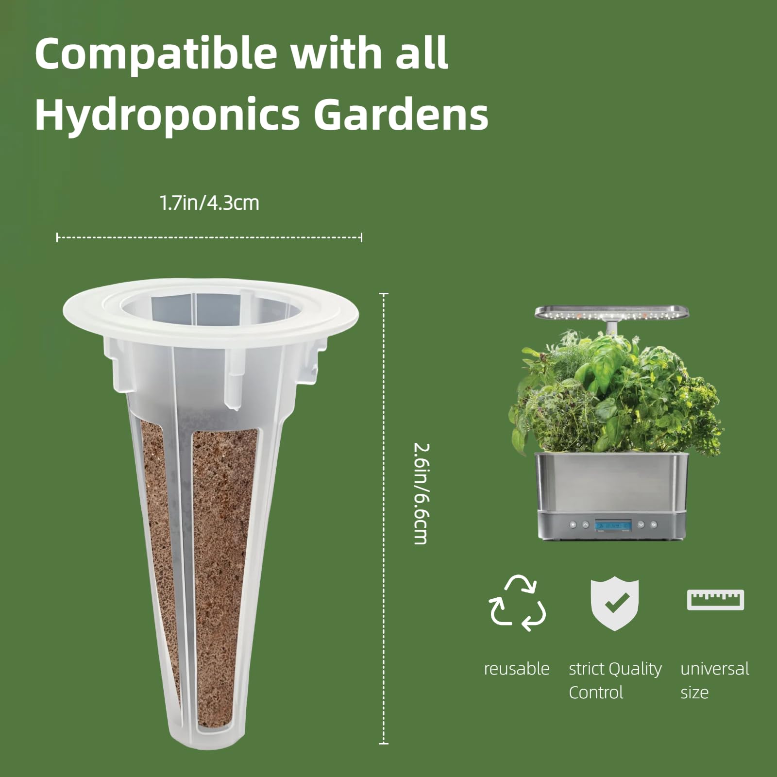KPWIN indoor herb garden setup with fresh greens.